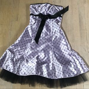 Jessica McClintock Polka Dot Cocktail Dress
